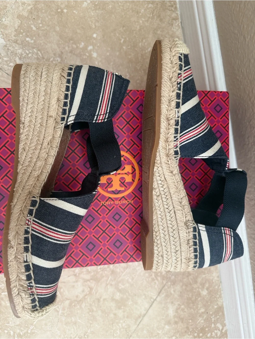 Tory Burch Catalina Striped Espadrille